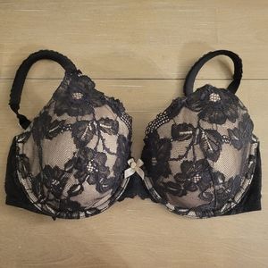 Body By Victoria Lined Perfect Coverage Bra Sz 34DD
